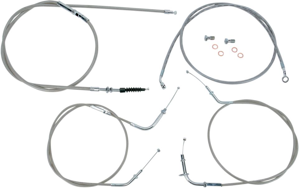 Cable Line Kit - 12" - 14" - VN900 - Stainless Steel - Lutzka's Garage