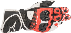 GP Plus R v2 Gloves - Black/White/Red - Small - Lutzka's Garage