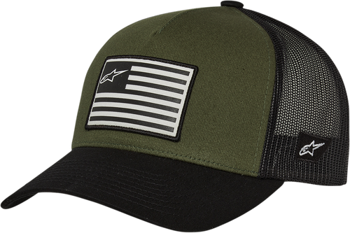 Flag Snapback Hat - Military/Black - One Size - Lutzka's Garage