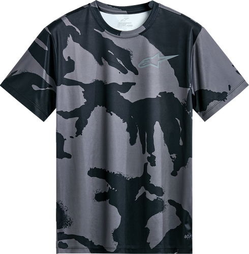 Performance Short-Sleeve T-Shirt - Black/Camo - Medium - Lutzka's Garage