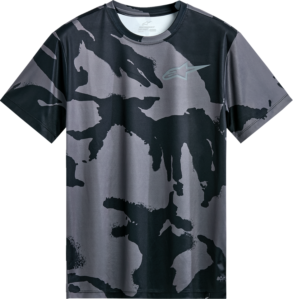 Performance Short-Sleeve T-Shirt - Black/Camo - Medium - Lutzka's Garage