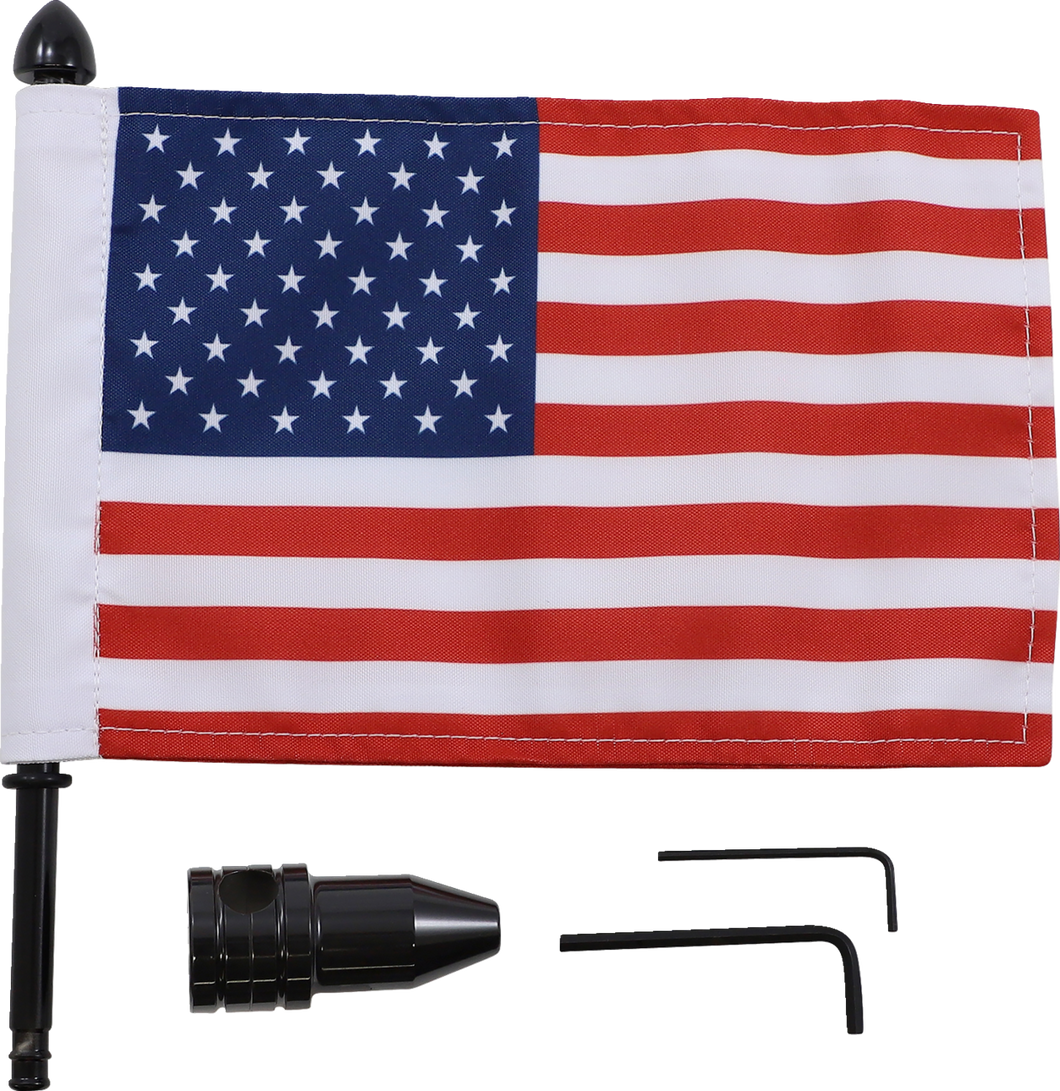 Saddlebag - Fixed Upright Flag Mount - 1/2