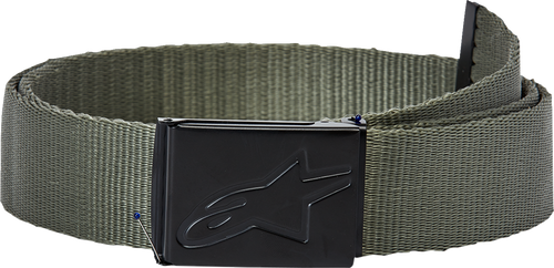 Ageless Web Belt - Military Green/Black - One Size - Lutzka's Garage