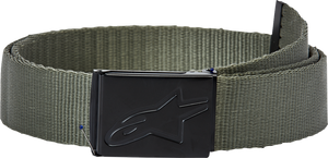 Ageless Web Belt - Military Green/Black - One Size - Lutzka's Garage