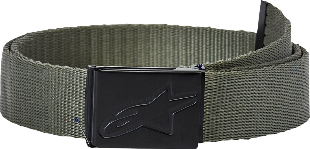 Ageless Web Belt - Military Green/Black - One Size - Lutzka's Garage