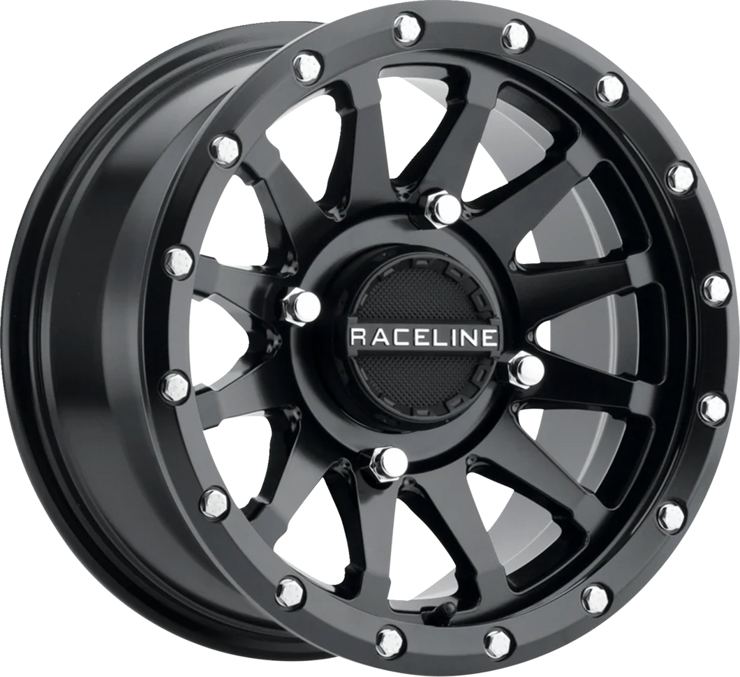 Wheel - Trophy - Simulated Beadlock - Front/Rear - Black - 14x7 - 4/137 - 5+2 (+10 mm) - Lutzka's Garage