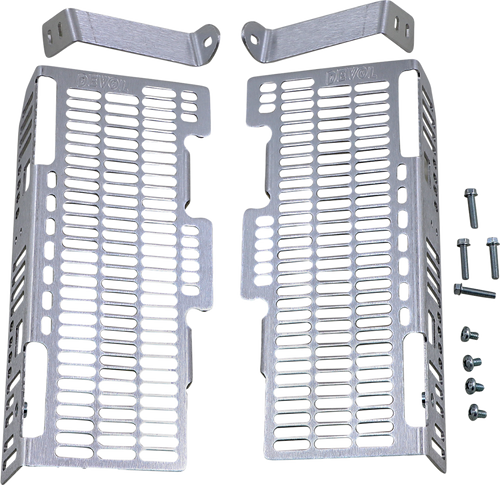 Radiator Guards - Brushed Aluminum - Suzuki