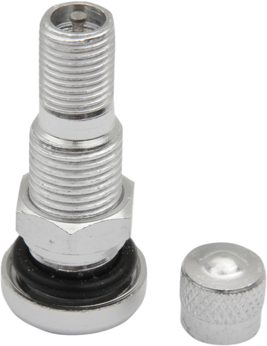 Valve Stem - Straight - Silver - Lutzka's Garage