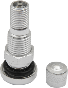 Valve Stem - Straight - Silver - Lutzka's Garage