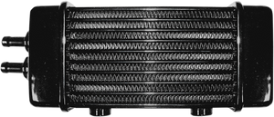 Universal Oil Cooler - 10-Row - Gloss Black - Lutzka's Garage