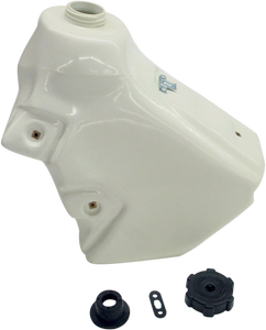 Large-Capacity Gas Tank - White - Kawasaki/Suzuki - 3.2 Gallon - Lutzka's Garage