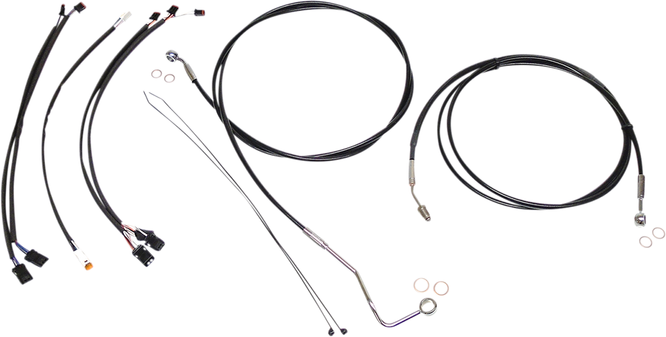 Control Cable Kit - XR - Black/Chrome - Lutzka's Garage