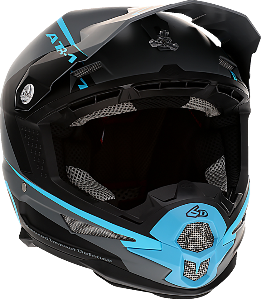 ATR-1 Helmet - Stealth - Cyan - XS - Lutzka's Garage