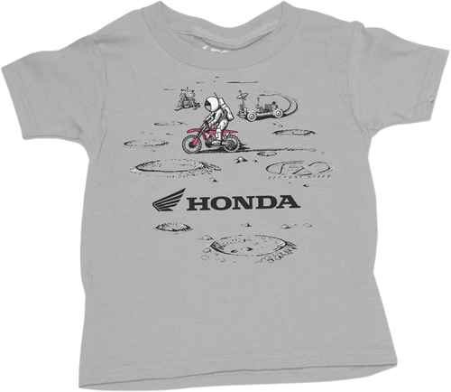 Toddler Honda Lunar T-Shirt - Heather Gray - 2T - Lutzka's Garage