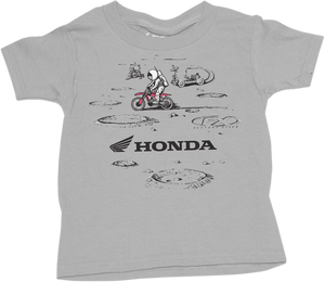 Toddler Honda Lunar T-Shirt - Heather Gray - 2T - Lutzka's Garage