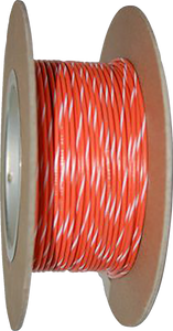 100 Wire Spool - 20 Gauge - Orange/White - Lutzka's Garage