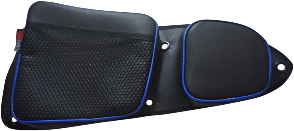 Door Bag - Front - Black/Blue - Lutzka's Garage