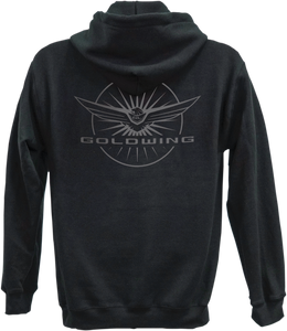 Goldwing Burst Zip Hoodie - Black - 2XL - Lutzka's Garage