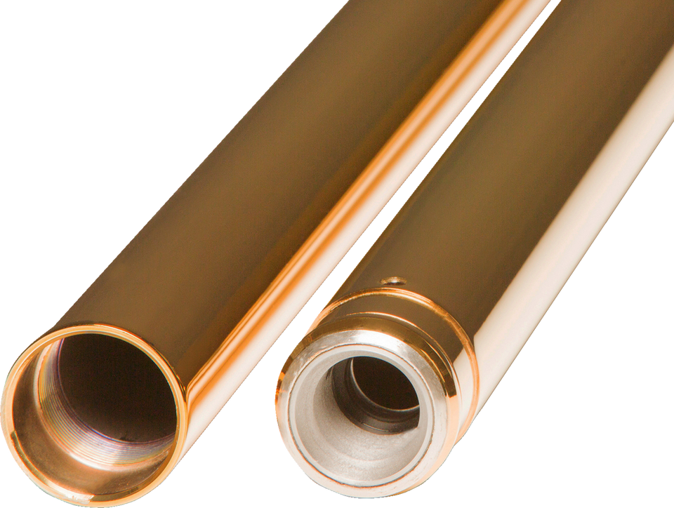 Inverted Fork Tubes - Gold - 43 mm - +2" Length - Lutzka's Garage