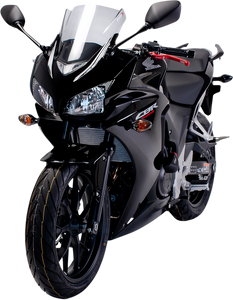 Race Windscreen - 12-3/8" - Dark Smoke - CBR500RR - Lutzka's Garage