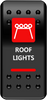 Rocker Switch - Roof Light - Red - Lutzka's Garage