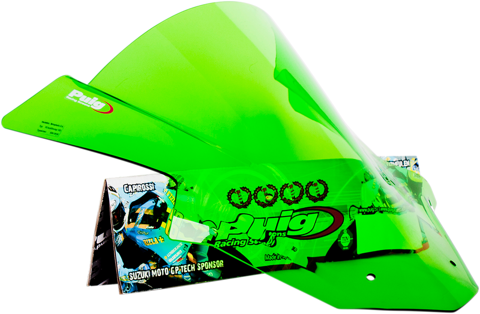 Race Windscreen - 16-1/8" - Green - ZX10R - Lutzka's Garage