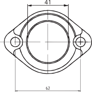 Carburetor Mounting Flange - Polaris