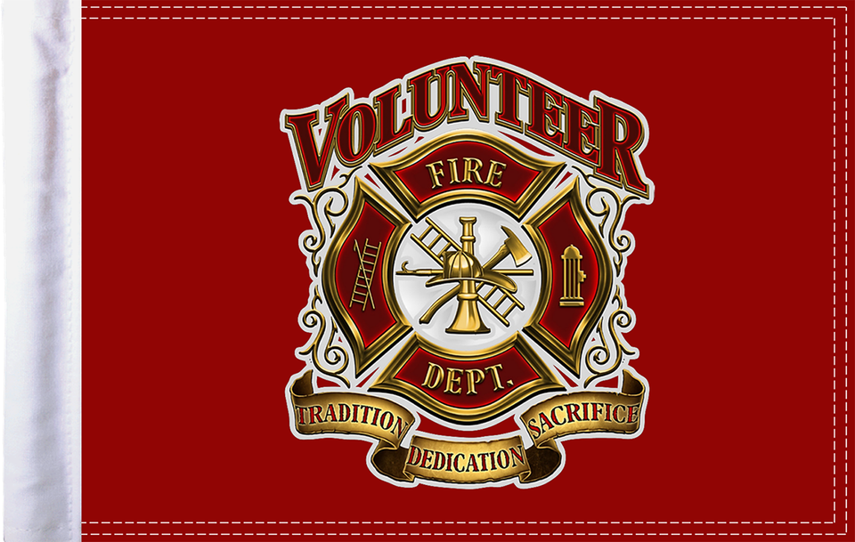 Fire Department Flag - 10" x 15"