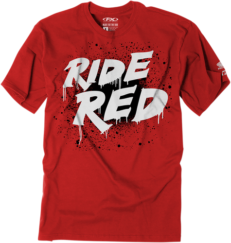 Youth Honda Splatter T-Shirt - Red - Medium - Lutzka's Garage