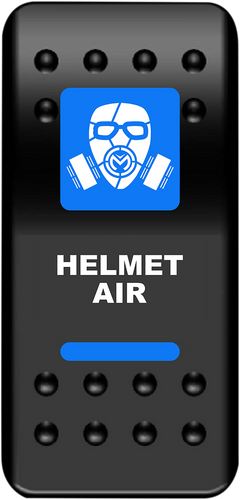 Rocker Switch - Helmet Air - Blue - Lutzka's Garage