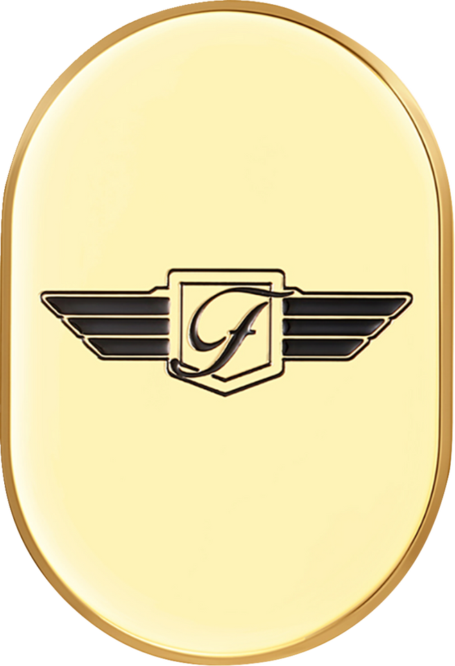 Antenna Cover - Left Rear Fender - FD Logo - Gold - Lutzka's Garage