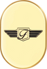 Antenna Cover - Left Rear Fender - FD Logo - Gold - Lutzka's Garage