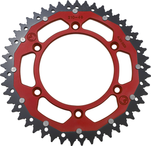 Dual Sprocket - Red - 49 Tooth - Lutzka's Garage