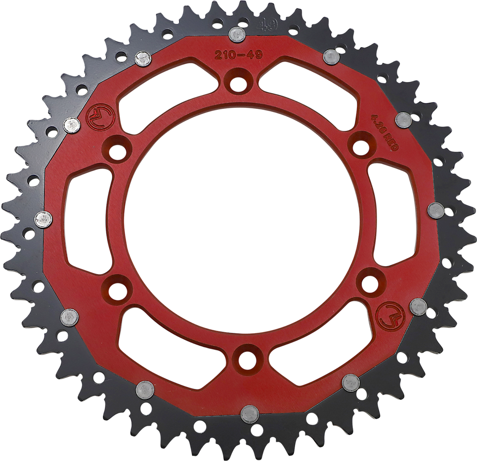 Dual Sprocket - Red - 49 Tooth - Lutzka's Garage