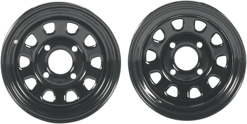 Delta Steel Wheel - Front/Rear - Black - 14x7 - 4/110 - 2+5 - Lutzka's Garage