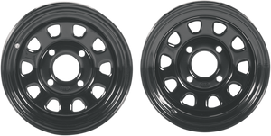 Delta Steel Wheel - Front/Rear - Black - 14x7 - 4/110 - 2+5 - Lutzka's Garage