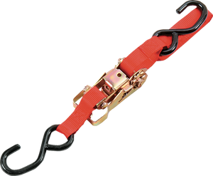 Heavy-Duty Ratchet Tie-Down - 1-1/2" x 6 - Red - Lutzka's Garage