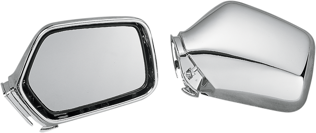 Mirrors - Side View - Rectangle - Chrome - Lutzka's Garage