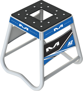 A2 Stand - Aluminum - Blue/White - Lutzka's Garage