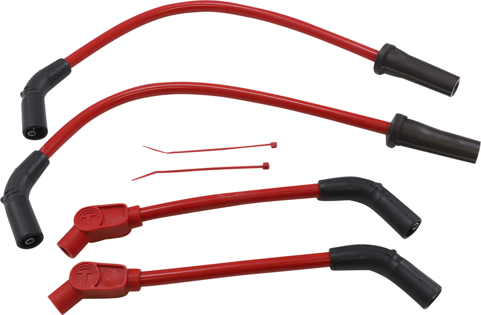 Spark Plug Wires - 10.4 mm - Red - Lutzka's Garage