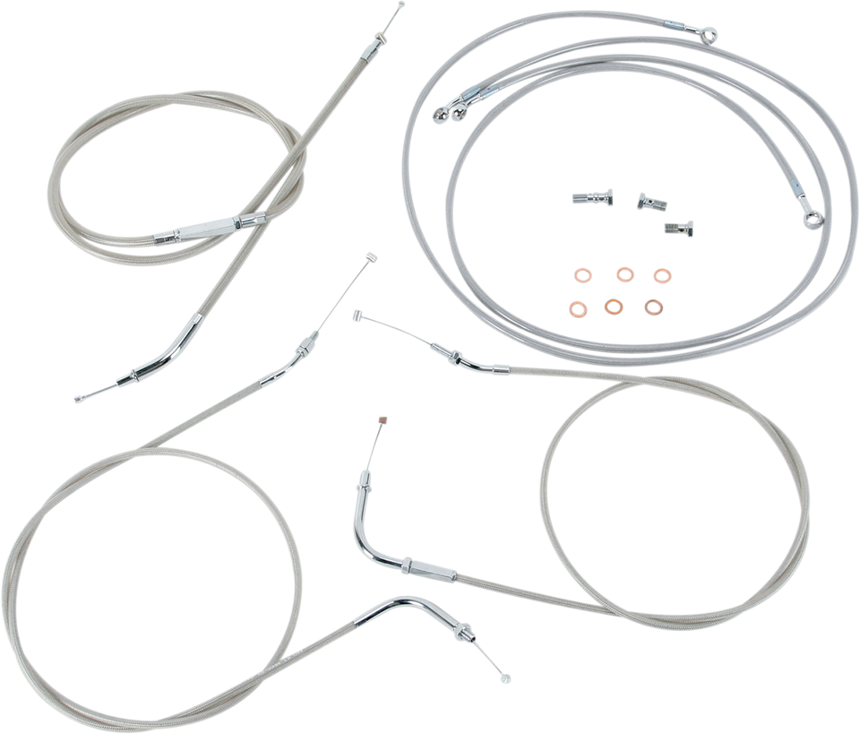 Cable Line Kit - 18" - 20" - 99 - 03 Roadstar - Stainless Steel - Lutzka's Garage