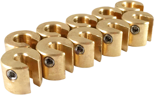 Wheel Weights - Re-Usable - 1/2 oz - Brass - 10 Pack