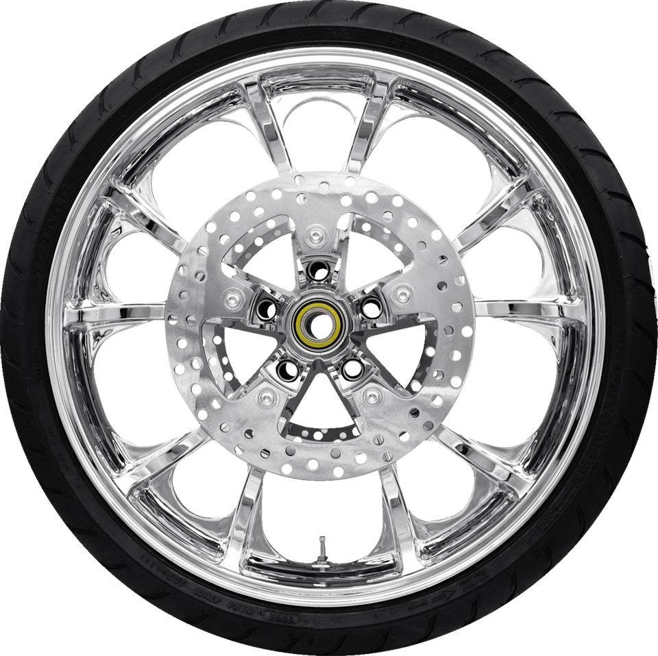 Largo Front Wheel (21"/Chrome)/Rotors (11.8")/Dunlop Tire (130/60B21)