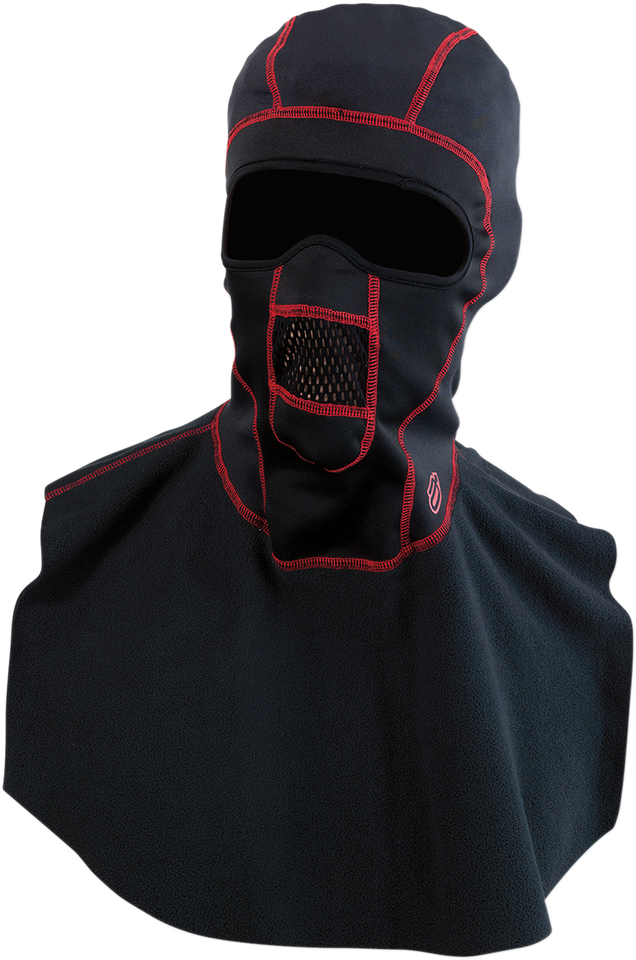 Windshield® Balaclava with Dickie - Black/Red - Small/Medium - Lutzka's Garage