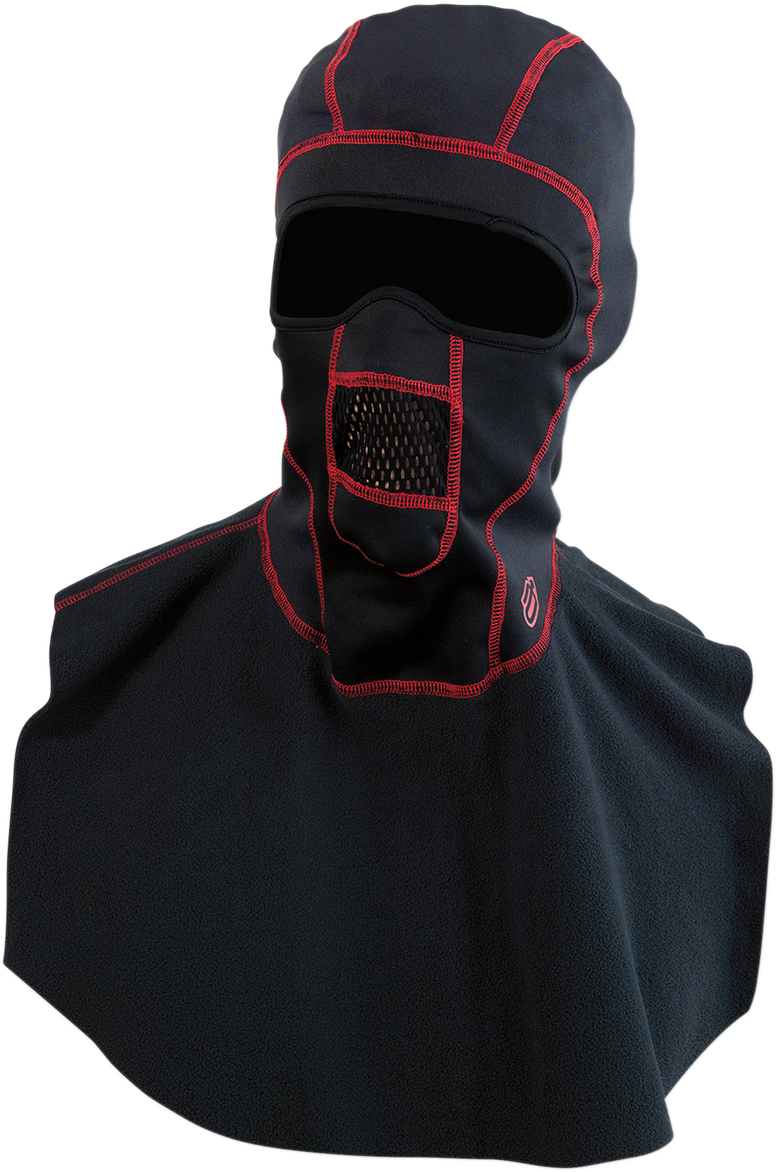 Windshield® Balaclava with Dickie - Black/Red - Small/Medium - Lutzka's Garage