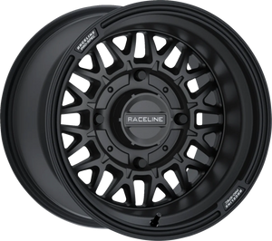 Wheel - Omega - Front/Rear - Black/Satin - 15x7 - 4/156 - 5+2 (+10 mm)