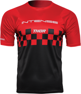 Intense Chex Jersey - Red/Black - XS - Lutzka's Garage