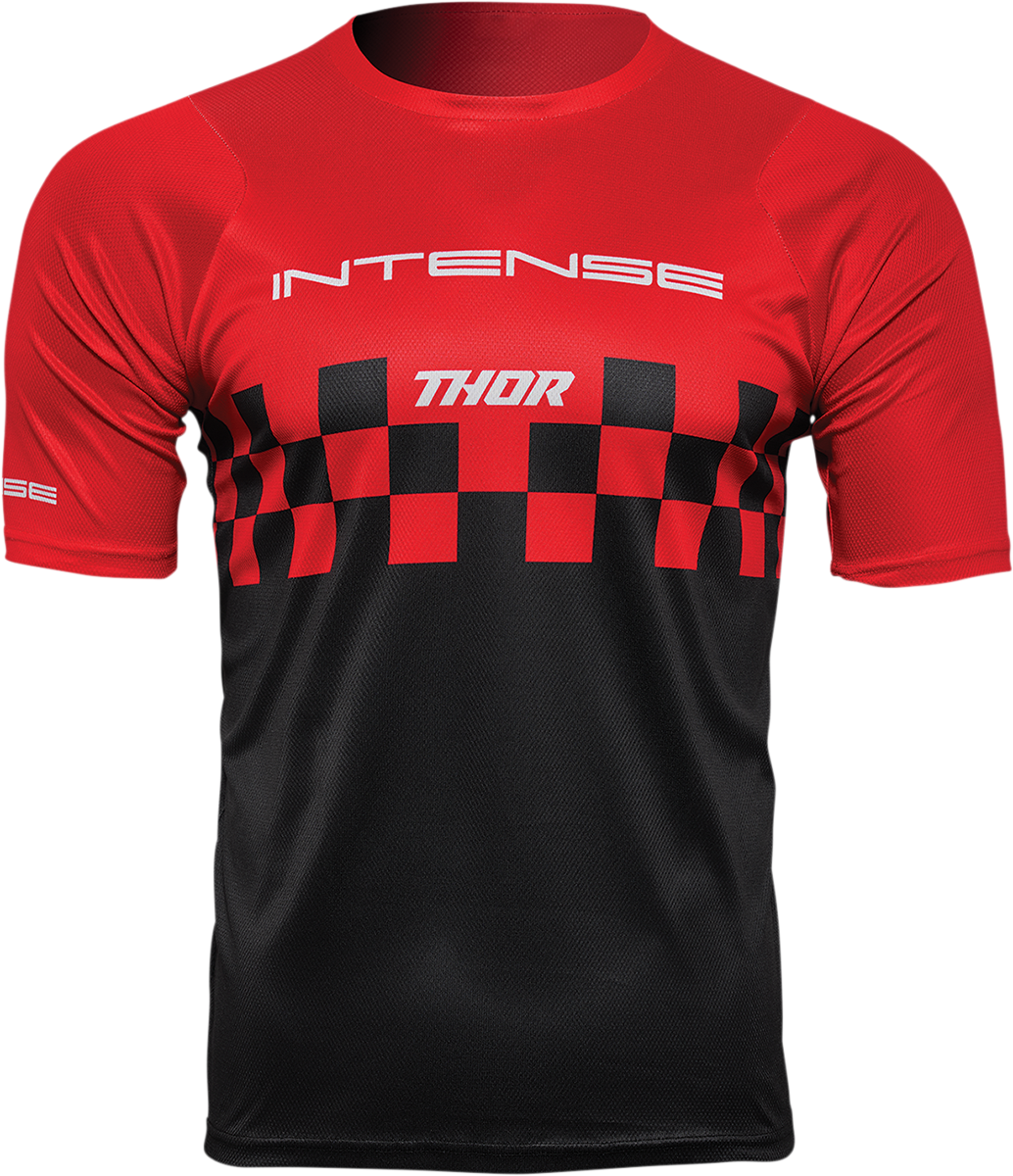 Intense Chex Jersey - Red/Black - XS - Lutzka's Garage