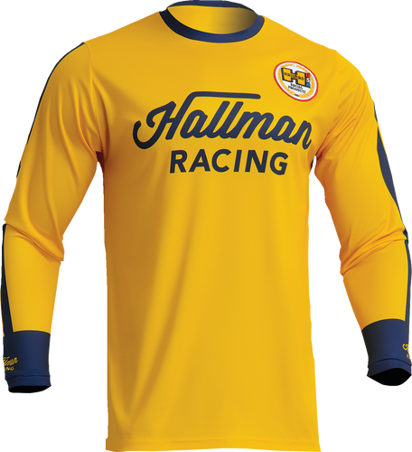 Differ Roosted Jersey - Lemon/Navy - Medium - Lutzka's Garage