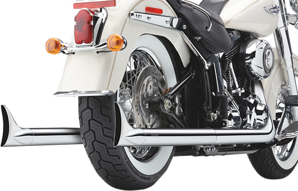 True Dual Exhaust - Fishtail - 97-06 Softail